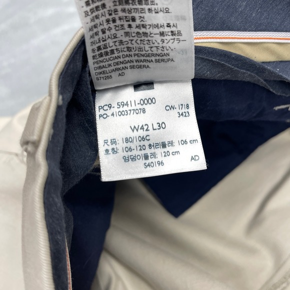 Dockers Classic Fit Pants Mens 42x30 Khaki Flex Comfort Pleated Straight Leg - Picture 6 of 10